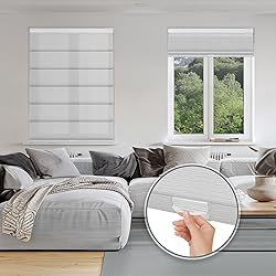 Sulugood No Tools No Drill Cordless Light Filtering