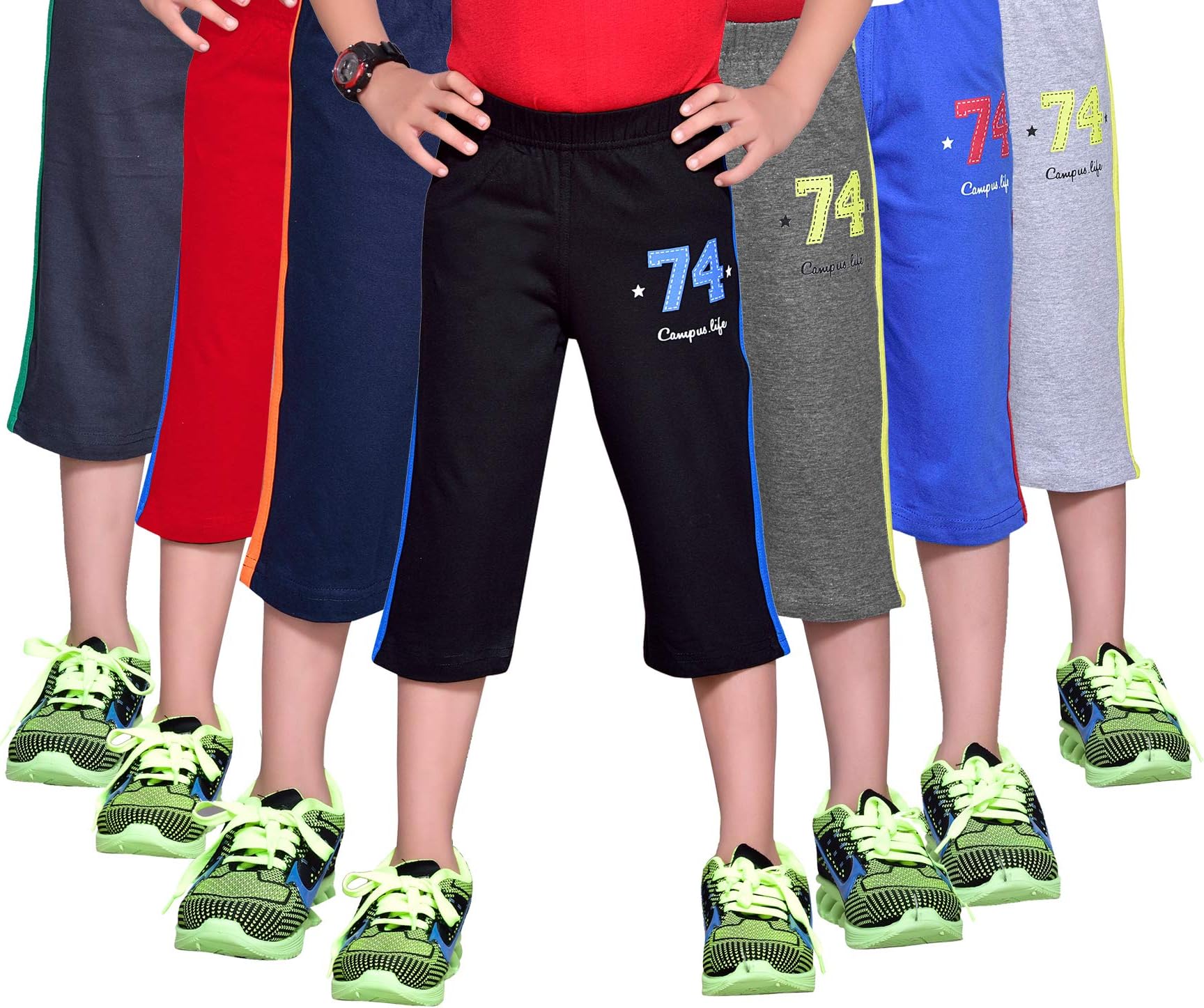 GREENWICH Boys 3/4 Pant - Pack of 7