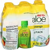 Iberia Aloe Vera Juice Drink, Mango, 9.5 Fl Oz (Pack of 6)