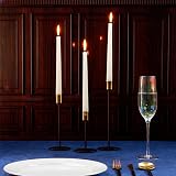 DECO EXPRESS Candles Set 10 Pack White Dripless Tapers 8 Hour Burn Time view 2