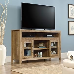 Sauder Dakota Pass Entertainment/Fireplace Credenza, for TVs up to 60
