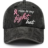 Breast Cancer Gifts for Women Men, Breast Cancer Survivor Awareness Accessories, Adjustable Embroidered Chemo Baseball Cap