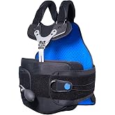Nvorliy TLSO Full Back Brace for Back Pain Relief - Inflatable Airbag Thoracic Back Brace Orthosis Support for Compression Fracture, Pre or Post Op, Kyphosis, Scoliosis, Osteoporosis (Large)
