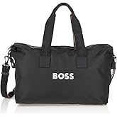 BOSS Men's Tonal Logo Nylon Holdall Duffle Bag