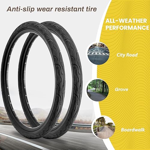 Hycline Bike Tire, 26x2.125 Folding Replacement Tire For Beach Cruiser - View #5