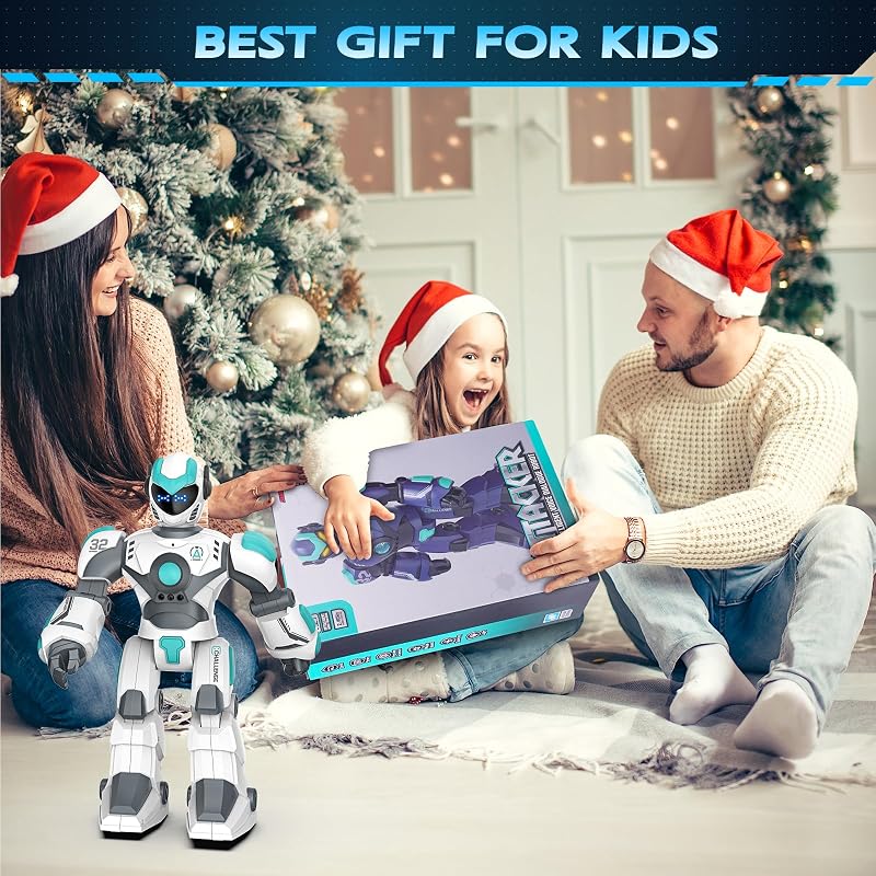 Robot RC Programable Extra Grande con Canto, Baile, Detección de Gestos y Control de Voz, Robot Inteligente para Niños 3 4 5 6 8+ — foto 7 de 8
