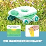 VISATOR Portable Travel Potty Chair Liners Bags 90 Pcs Green 45x50CM view 4