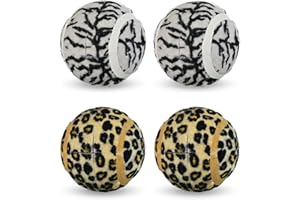 LITIAN 4 Pack Pre-Cut Tennis Balls for Walkers – Heavy Duty Glide Balls with Felt Pads for Walkers & Furniture Legs, Floor Protection, Tennis-Themed Party Decor