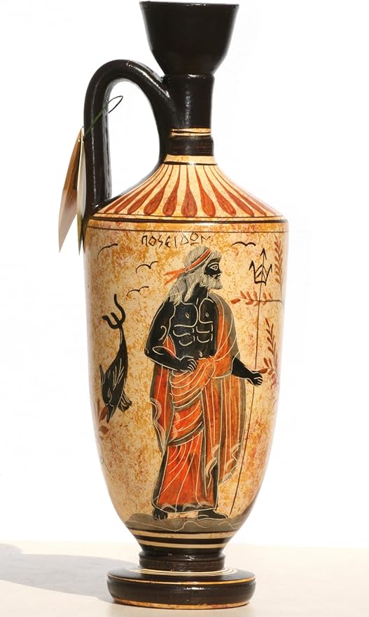 Vases Collectibles Ancient Greek Vase Pottery Vessel Pot Goddess Athena