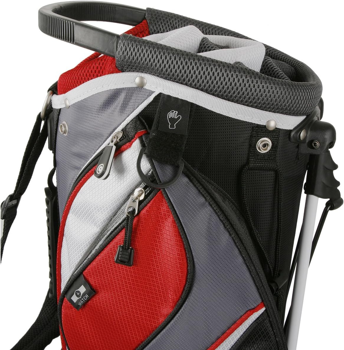 Powerbilt TPS Dunes 14-Way Black/Charcoal Stand Golf Bag (Black/Charcoal) : Sports & Outdoors