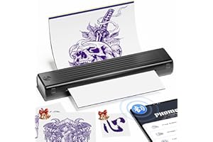 Itari Tattoo Stencil Printer, Wireless Thermal Tattoo Printers with 10 Pcs Transfer Paper, Stencil Printer for Tattooing, Tat