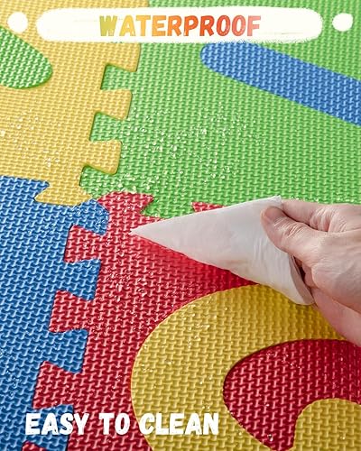 HURSROOR 36PCS Foam Floor Tiles Interlocking Puzzle Foam Tiles for