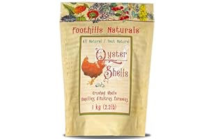 Foothills Naturals Oyster Shells Crushed - 1 kg (2.2 lb) Natural, Nothing Added