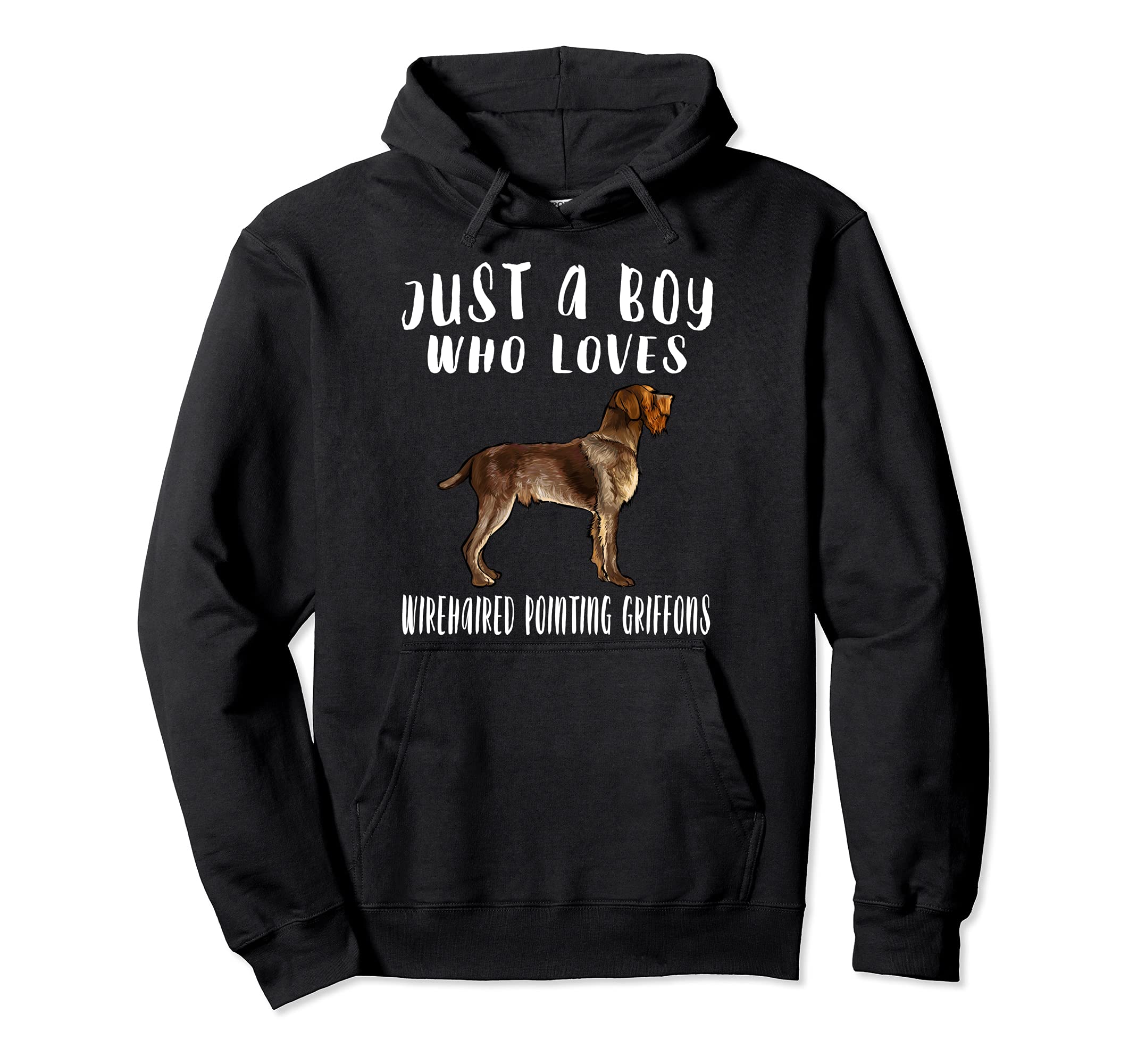 Im Just A Boy Who Loves Wirehaired Pointing Griffons Dog Pullover Hoodie
