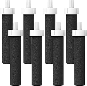 AQUA CREST Water Bottle Filter, Replacement for Brita BB06, Brita Hard Sided, Sport and Stainless Steel Bottle Filter, 8 Count