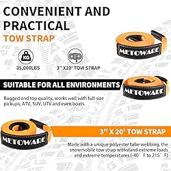 METOWARE Off-Road Recovery Kit - 10 Ton Heavy Duty