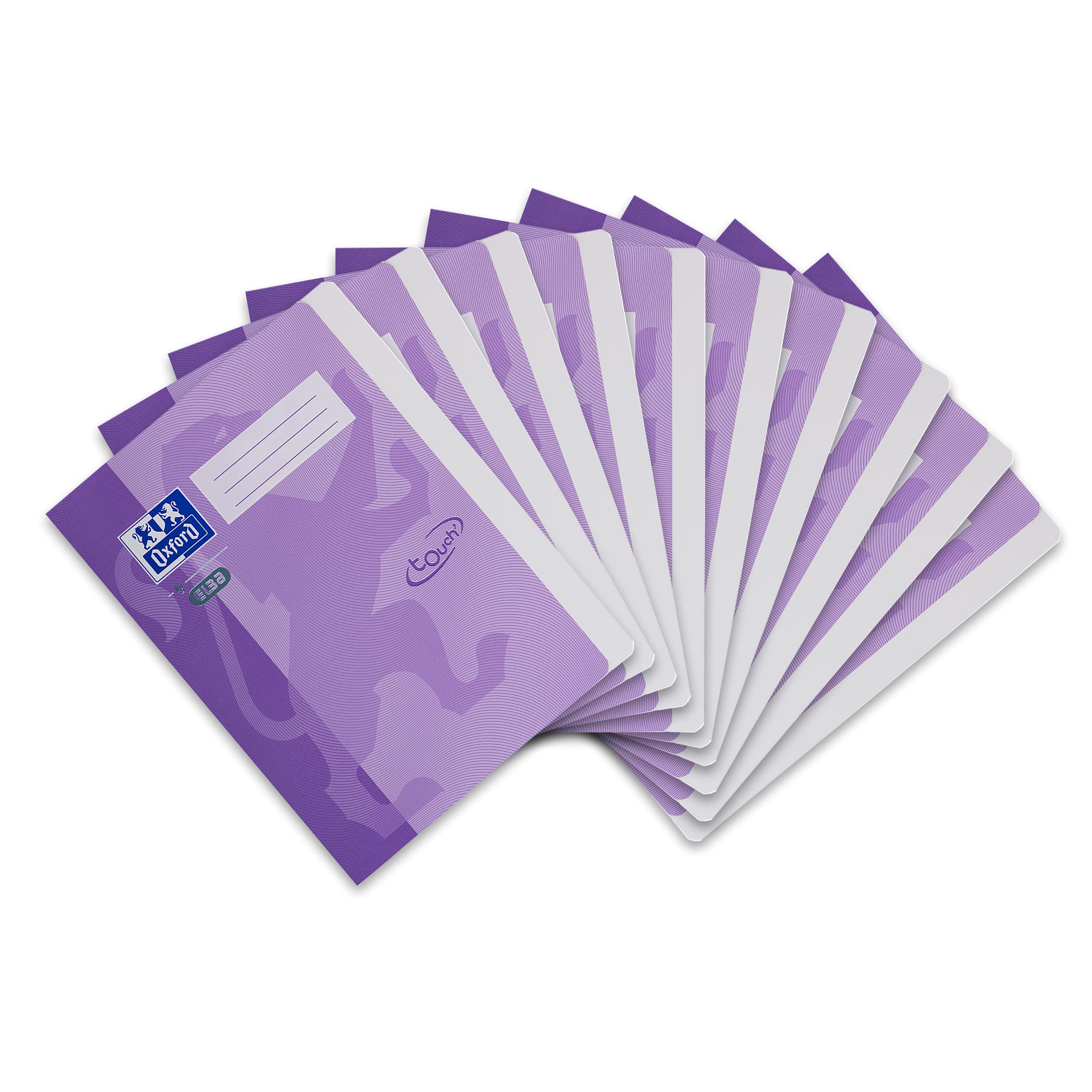 Oxford by Elba Flat File Made from Solid Cardboard with Soft Touch Surface, DIN Format Pack of 10 Purple