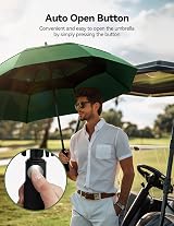 TECKNET Golf Umbrella Large 68 Inch Windproof Auto Open Green view 6