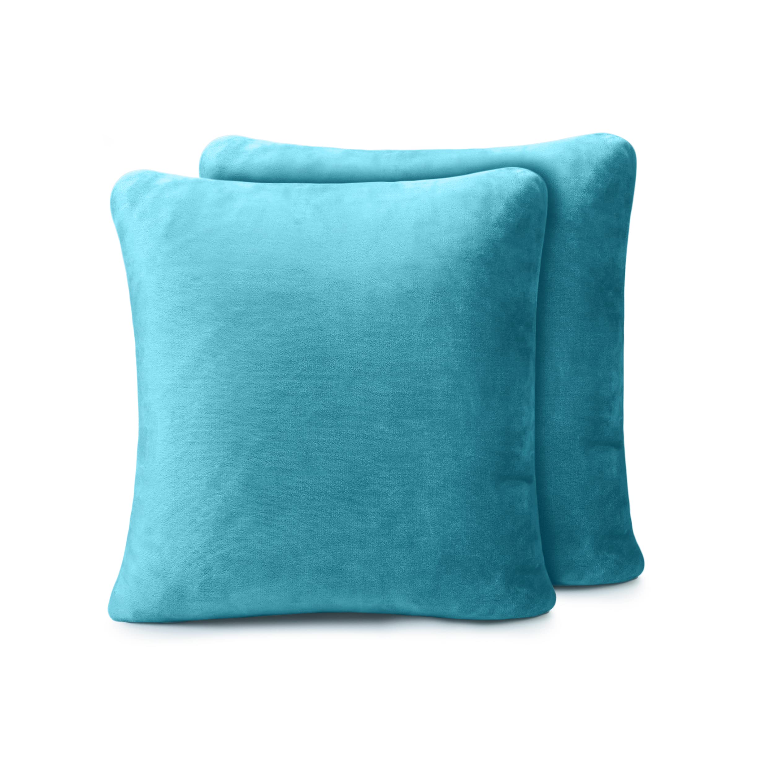 Amago - Cushion Cover Set of 2, Cashmere Feeling, 50 x 50 cm - Petrol