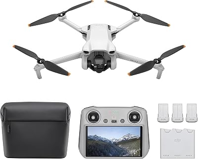 DJI Mini 3 Fly More Combo with DJI RC 4K 114 Min 3 Batteries Vertical Video