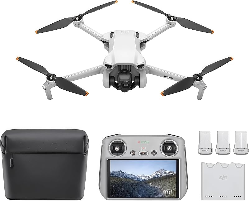 DJI Mini 3 Fly More Combo with DJI RC 4K 114 Min 3 Batteries Vertical Video