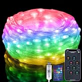 RGB Smart IC String Lights Indoor 16FT/5M, 50 LEDs Multicolor Fairy Lights | APP &amp; Remote Control, Fairy Lights, USB Powered &amp; IP65 Waterproof, Music/Voice Sync, Fairy String Lights for Christmas, Party