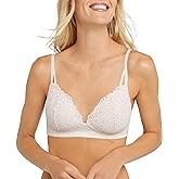 Maidenform Women's M Soft Support Wireless Bralette, Soft Convertible Bra with Lace