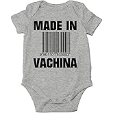AW Fashions Made in VaChina Baby Bodysuit Funny Cute Baby Girl Clothing or Boy Outfit Infant Romper