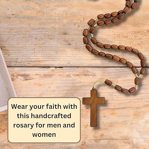 Catholica Shop Catholic Religious Wear Wooden Beads Necklace