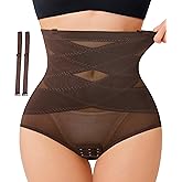 REYEOGO Tummy Control Shapewear for Women - Faja Body Shaper High Waist Butt Lifting Shapewear Panties