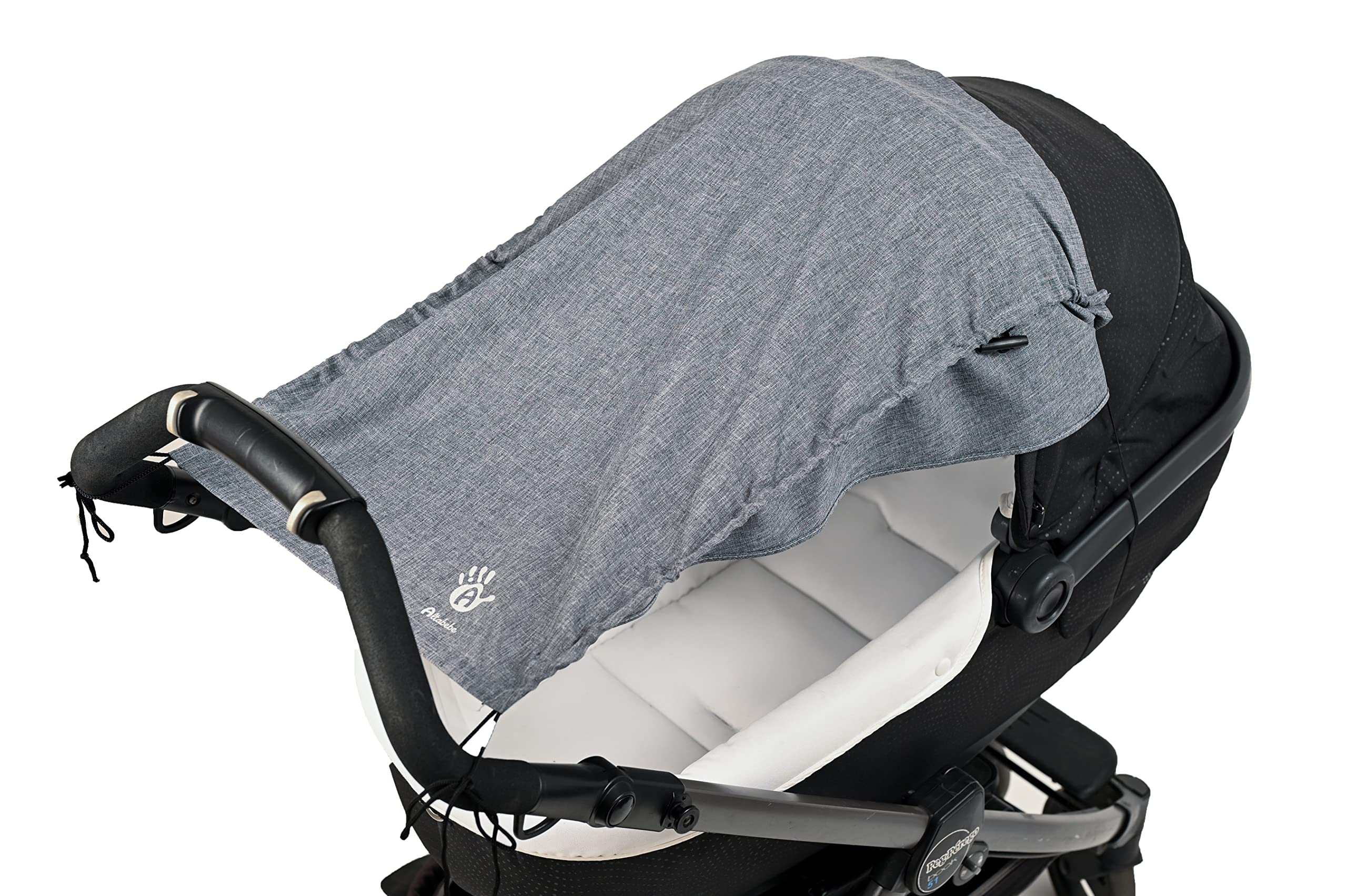 Altabebe AL7013-33 Lifeline Sun Shade with Side Protection for Pushchairs / Buggies Light Grey