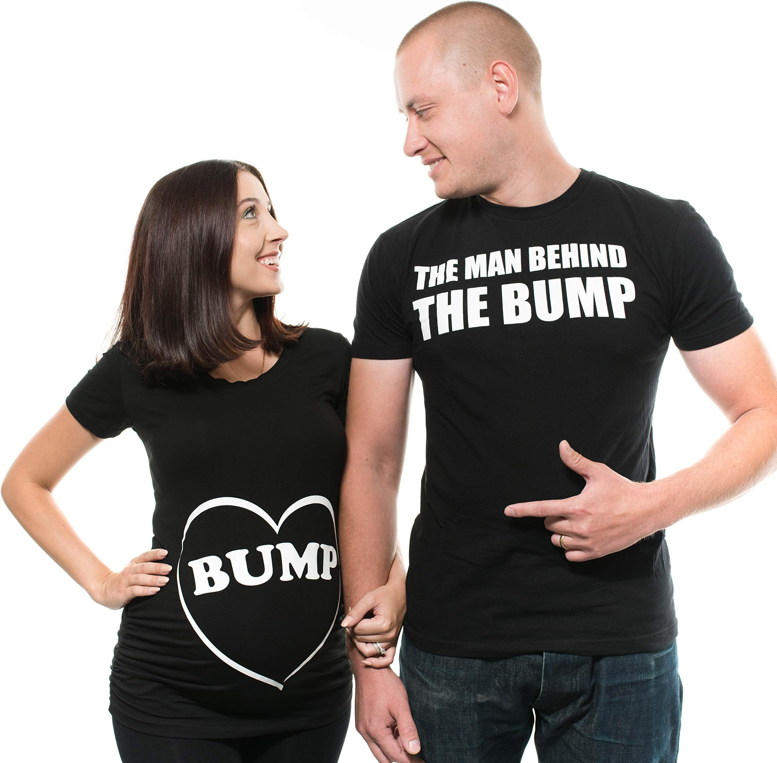 Silk Road Tees Couple Maternity T-Shirts Bump Dad and Mom Maternity Shirts New Baby Announcement Pregnancy T-Shirt