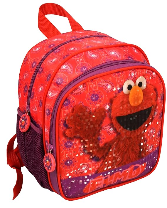 Ragusa-Trade Sesamstrasse Samson Elmo Ernie Bert Grobi Krümelmonster Rucksack Kinderrucksack (USA) mit Hauptfach und Nebenfac