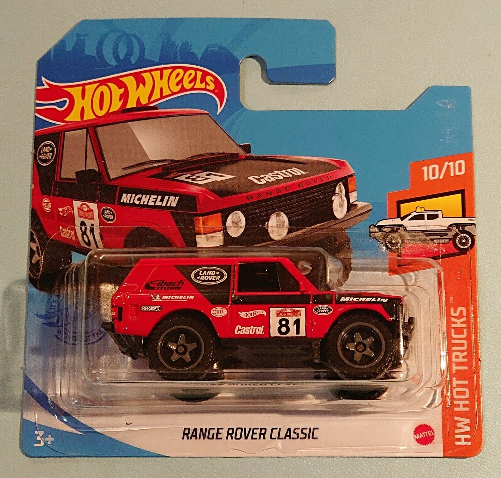 Hot Wheels 2021 Range Rover Classic Red 245/250 (Short Card) GRX34