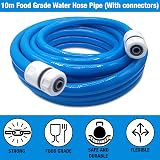 Food Grade Water Hose 10m 1/2" Caravan Motorhome Boat Click-Lock view 2