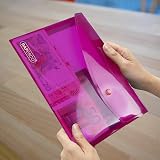 Rapesco 0689 ECO Recycled Popper Wallets A5 Pack of 5 Assorted Colours view 3