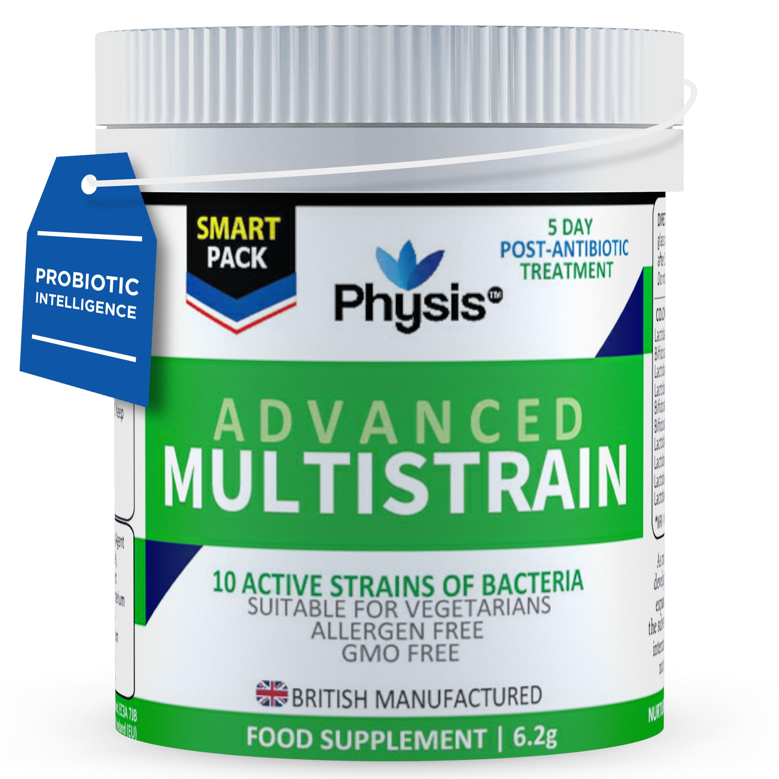 PHYSIS Advanced Probiotics | 10 Capsules (5 Day) | 25 Billion CFU | Bloated Stomach Relief Tablets | Probiotics for Gut Health