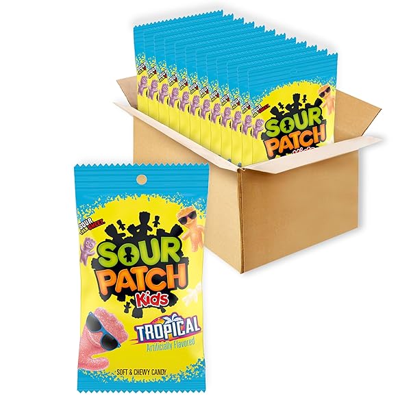 SOUR PATCH KIDS TROPICAL SOFT & CHEWY GUMMY...