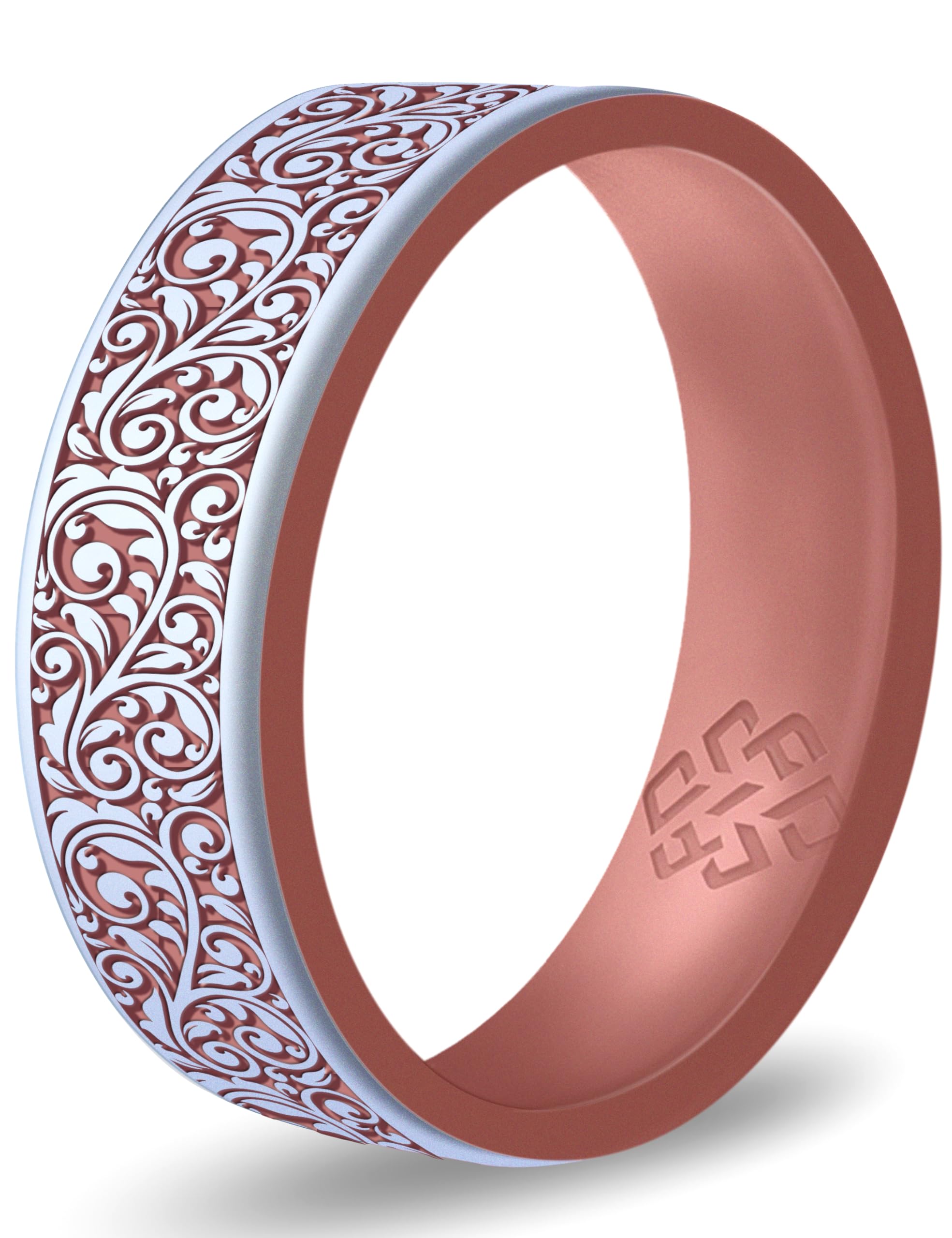 Knot Theory Queen of Lace Silicone Ring in Pearl