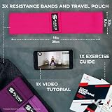 Elvire Sport Fabric Resistance Bands Set of 3 Booty Bands for Women view 4