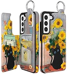 Shorogyt for Samsung S22 Wallet Case with Card