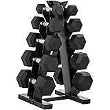 CAP Barbell 150-Pound Dumbbell Set with Rack, Multiple Options Available