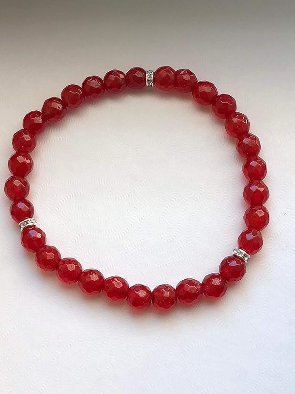 Amazon.com: Genuine Natural Ruby Bracelet: Handmade