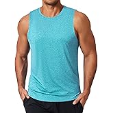 COOFANDY Mens Dry Fit Workout Tank Top Sleeveless Gym Muscle Shirt UPF 50+ Summer Running Athletic Tshirts