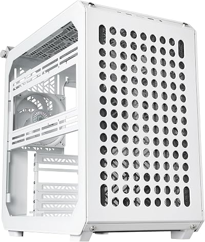 Cooler Master Qube 500 Flatpack Mid Tower ATX PC Case White Modular Vertical GPU
