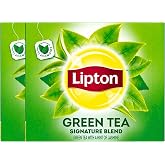 Lipton Green Tea, 100 Percent Natural Signature Blend with Jasmine, 100 Count (Pack of 2, 200 Total Tea Bags)