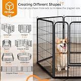 Yaheetech 6 Panel Dog Playpen Heavy Duty Outdoor Exercise Fence 80cm High view 5