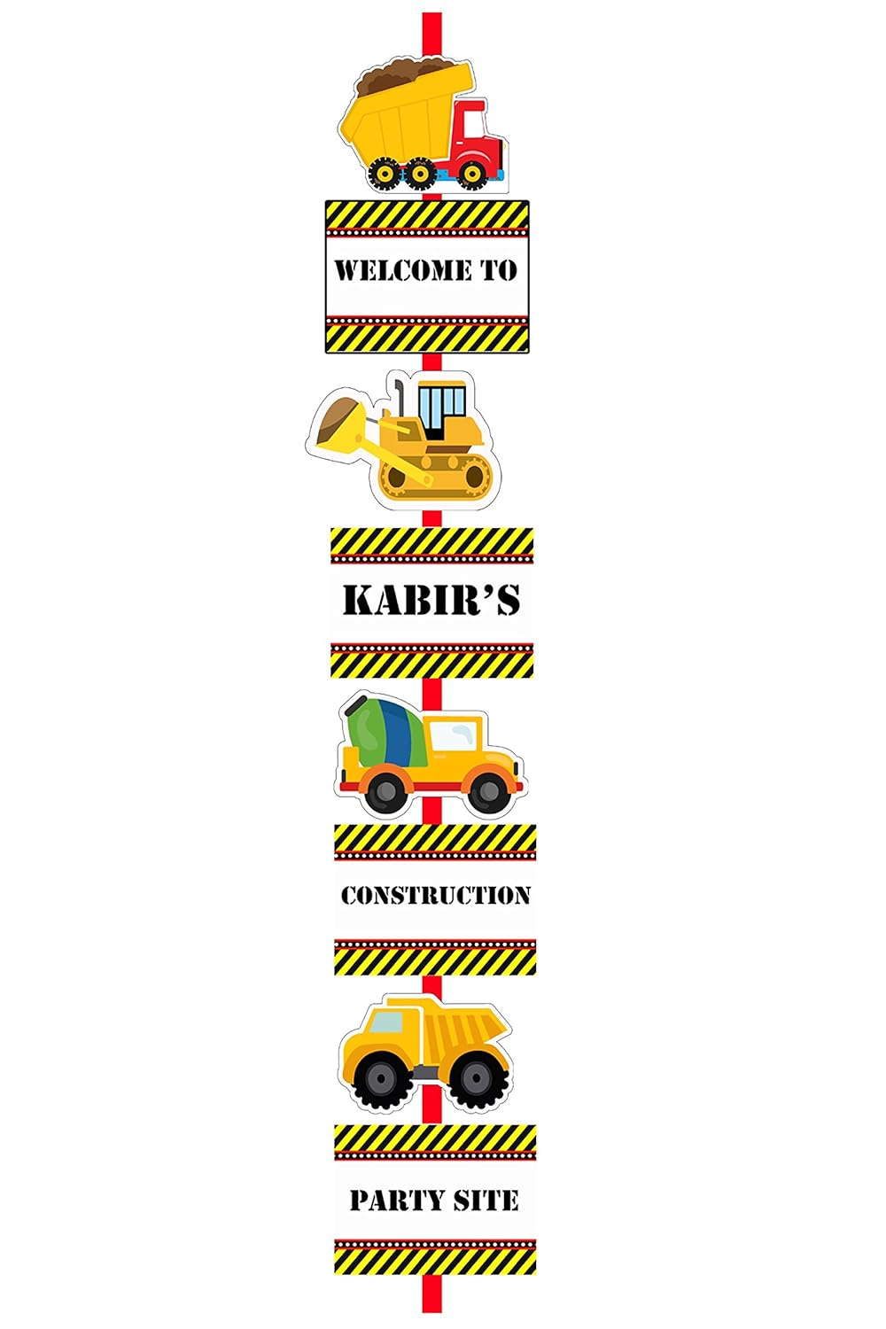 Wow Party Studio Personalized Construction Theme Birthday Party