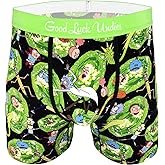 Good Luck Undies Men's Rick and Morty Boxer Brief Underwear
