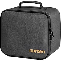 Aurzen Projector Carrying Case, Portable Projector Bag with Accessories Storage Pockets, Storage Travel Case, Compatible with